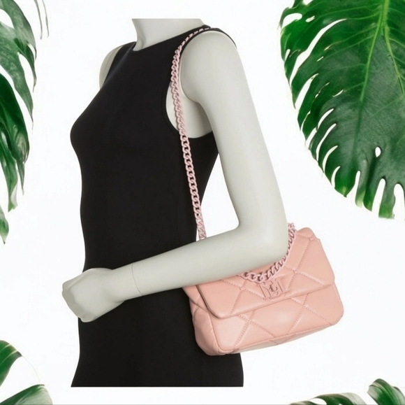 NWT Badgley Mischka Chain Diamond Quilt Crossbody - Picture 3 of 5